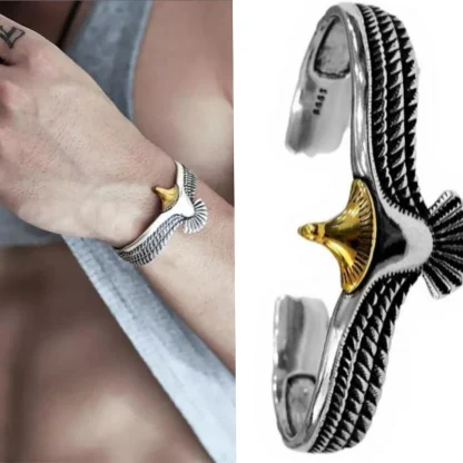 Eagle Open Bangle Bracelets - Image 4