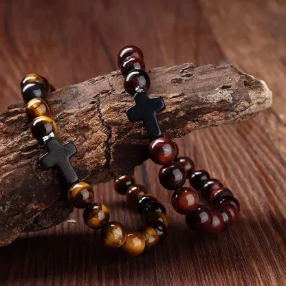 Cross Charm Beaded Bracelets - Image 5