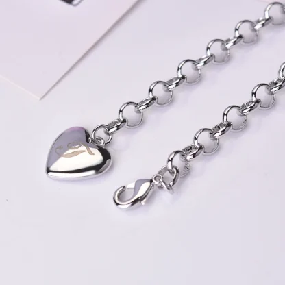 Letter Heart Charm Bracelet - Image 6