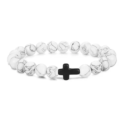 Cross Charm Beaded Bracelets