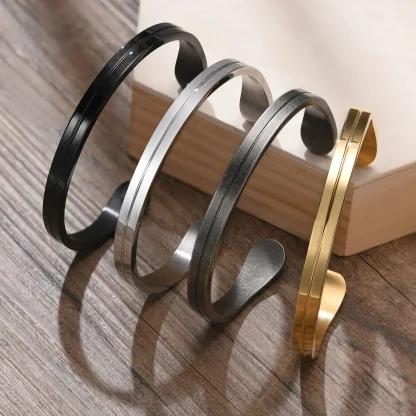 Elegant Minimalist Cuff Bracelet - Image 4