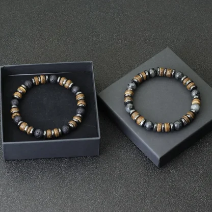 Retro Elastic Beaded Bracelet - Image 7