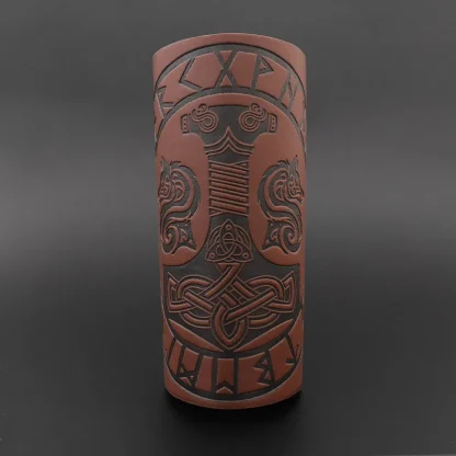 Odin Symbol Wide Men's Bracelet - Image 7