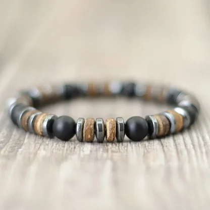 Retro Elastic Beaded Bracelet - Image 2