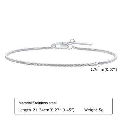 Thin Snake Chain Bracelets - Image 7