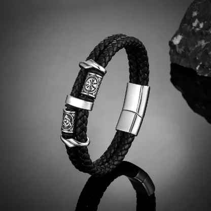 Double Layer Bangle Bracelet - Image 2