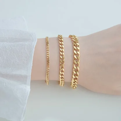 Adjustable Curb Chain Bracelets - Image 2