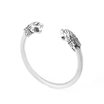 Leopard Head Cuff Bracelet