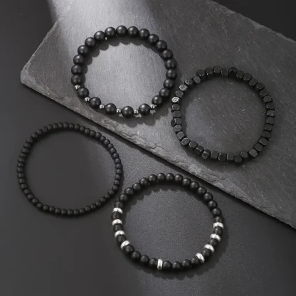 Elastic Beaded Men's Bracelet - Image 6