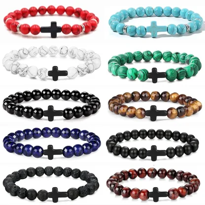Cross Charm Beaded Bracelets - Image 7