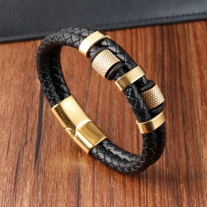 Magnetic Buckle Braided Bracelet - Image 3