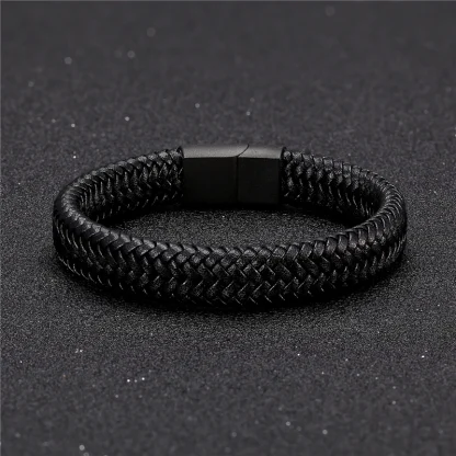 Classic Solid Braided Bracelet - Image 2