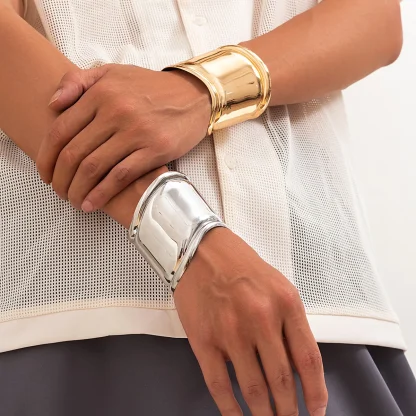 Bold Open Bangle Bracelet - Image 7