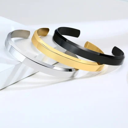 Elegant Minimalist Cuff Bracelet - Image 5