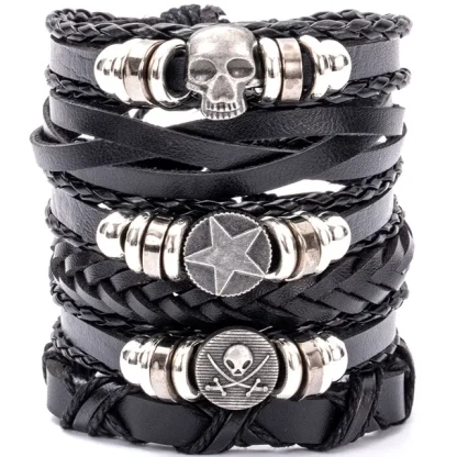 Skull Charm Multi Bracelets