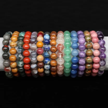 Elegant Beaded Elastic Bracelets - Image 6