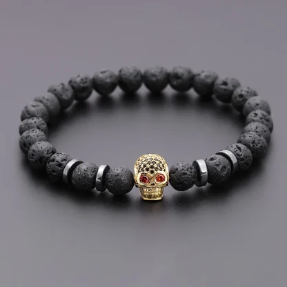Volcanic Beads Skull Bracelets - Image 7