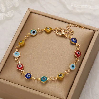 Evil Eye Adjustable Bracelet - Image 2