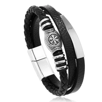 Multi-layer Braided Men's Bracelet - Image 2