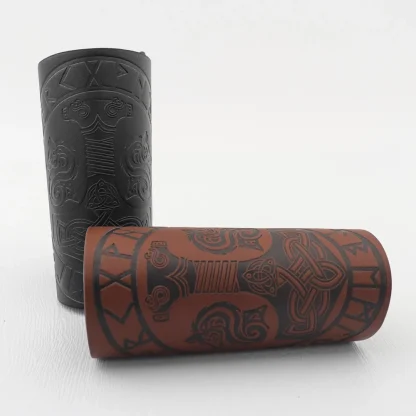 Odin Symbol Wide Men's Bracelet - Image 5