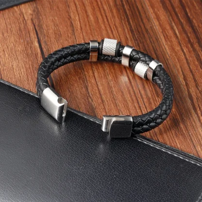 Magnetic Buckle Braided Bracelet - Image 5