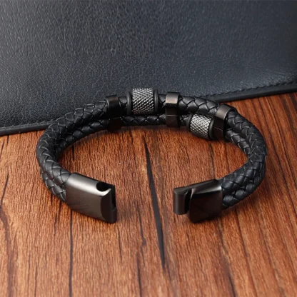 Magnetic Buckle Braided Bracelet - Image 7