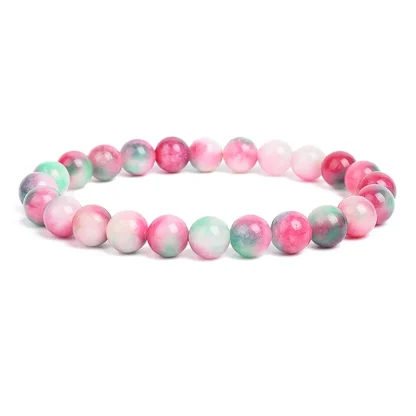 Round Beaded Elastic Bracelets