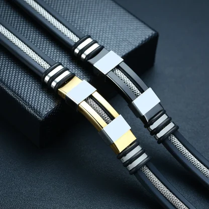 Casual Men's Bangle Bracelet - Image 4