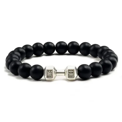 Dumbbell Charm Beaded Bracelets
