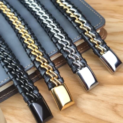Leather-like Chain Bracelet - Image 6
