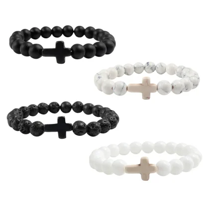Beaded Solid Cross Bracelets - Image 6