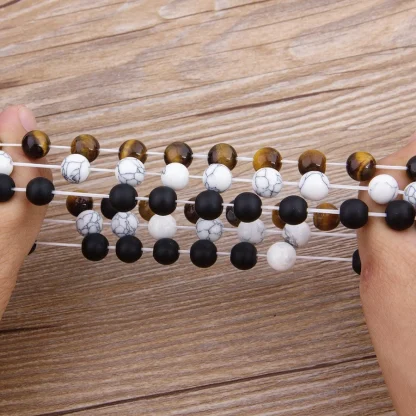 Couple Elastic Beaded Bracelets - Image 6