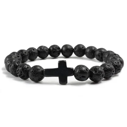 Beaded Solid Cross Bracelets