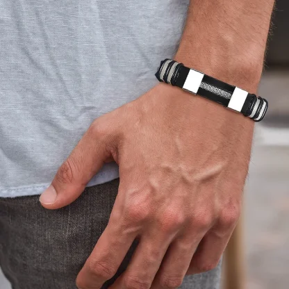 Casual Men's Bangle Bracelet - Image 6