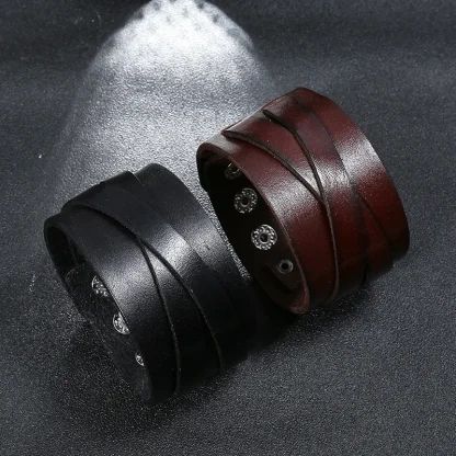 Wide Sleek Bangle Bracelet - Image 5