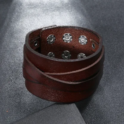 Wide Sleek Bangle Bracelet - Image 4