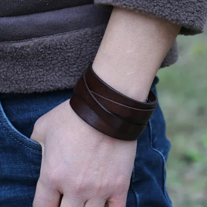 Wide Sleek Bangle Bracelet - Image 6
