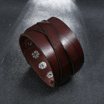 Wide Sleek Bangle Bracelet - Image 3
