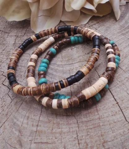 Elastic Flat Beads Bracelets - Image 2