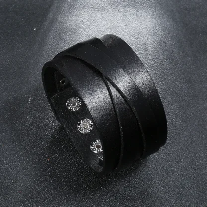 Wide Sleek Bangle Bracelet - Image 2