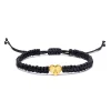 Letter Heart Braided Bracelet
