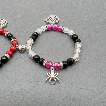 Spider Charm Beaded Bracelet - Image 4
