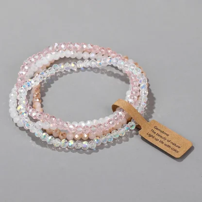 Shiny Beaded Elastic Bracelets