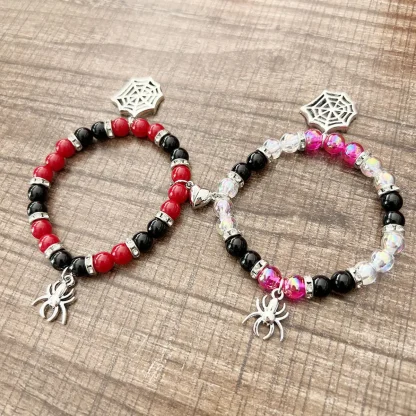 Spider Charm Beaded Bracelet - Image 5