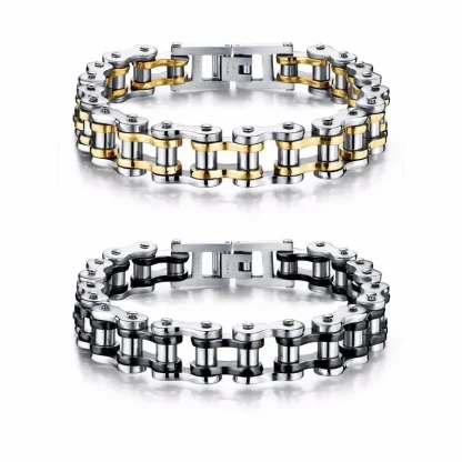 Men's Biker Chain Bracelet - Image 2