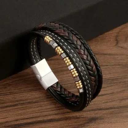 Men's Multi-layer Braided Bracelets - Image 5