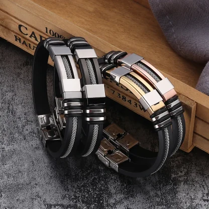 Men's Casual Bangle Bracelet - Image 4