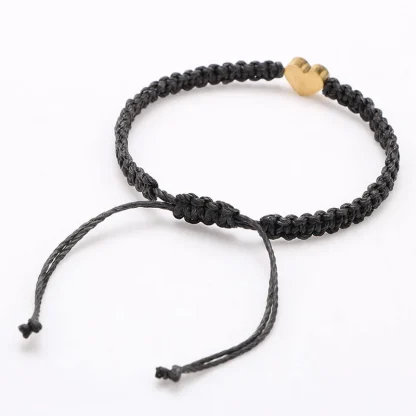 Letter Heart Braided Bracelet - Image 2