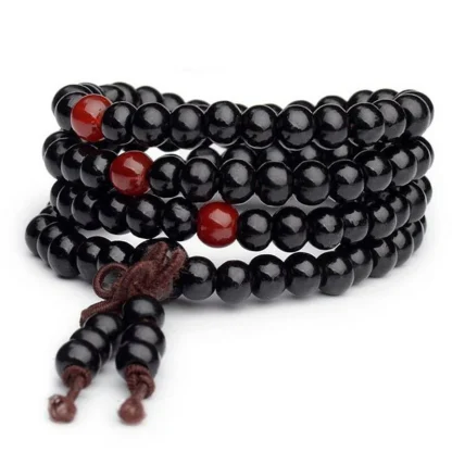 Wood-like Beads Multi-layer Bracelet - Image 3