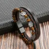 Multi-layer Beads Braided Bracelet